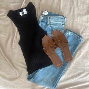 H&M Black Ribbed Tank